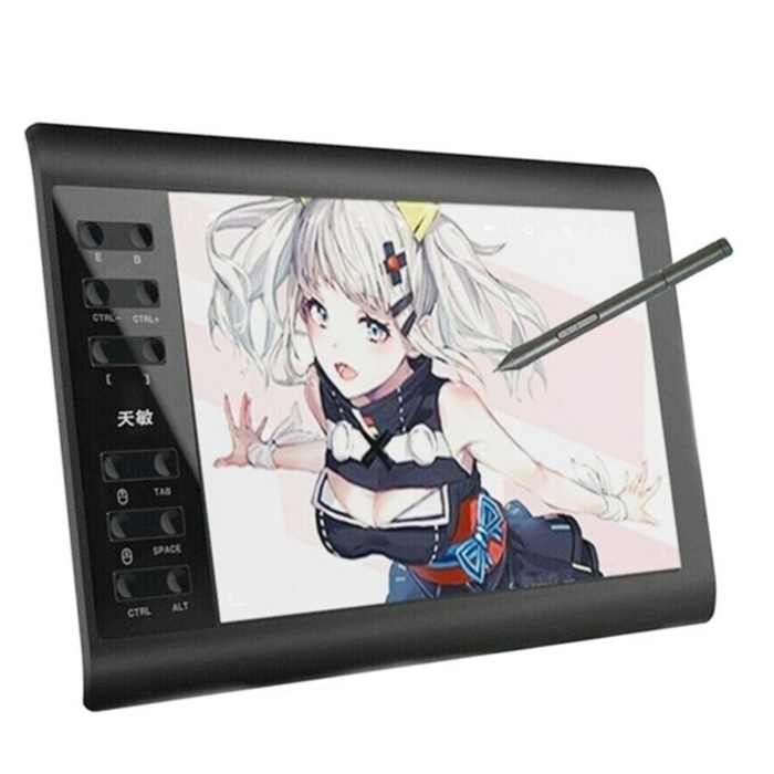 Duży Tablet Graficzny Z Ekranem 10x6 Cali Do Rysowania Z Wysoką Czułością 0