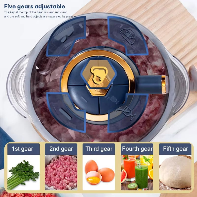 Elektryczna Maszynka do Mielenia Mięsa 500 W z Dużą Pojemnością, Stal Nierdzewna 1