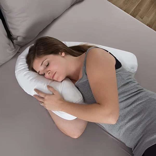 Ergonomiczna Poduszka Do Spania Na Boku Z Otworem Na Ucho - Ortopedyczna Pianka Memory 0