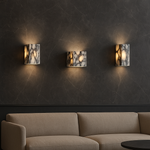 Lampa Ścienna Marble Cube - Nowoczesny Kinkiet Ścienny z Marmuru LED 3