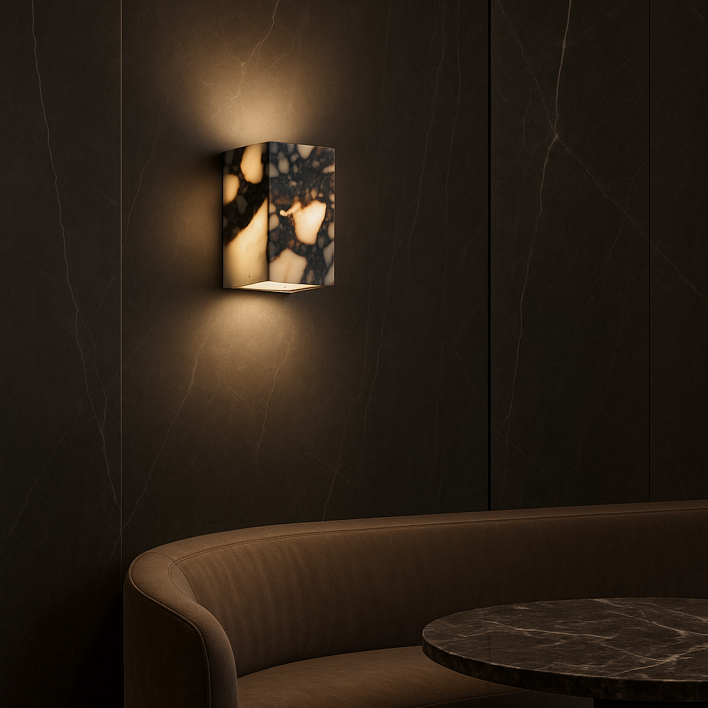 Lampa Ścienna Marble Cube - Nowoczesny Kinkiet Ścienny z Marmuru LED 4