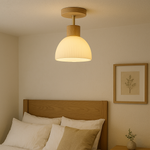 Lampa Sufitowa Ailse - Nowoczesna Lampa LED z Drewna i Żelaza do Salonu i Kuchni 0