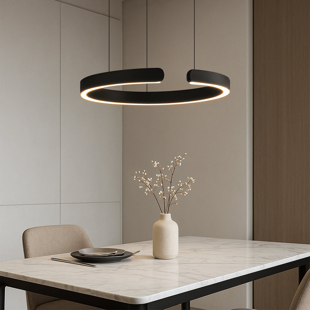 Nowoczesna Lampa Wisząca LED - Minimalistyczna Lampa Do Salonu Nad Stół 40-80 cm 7