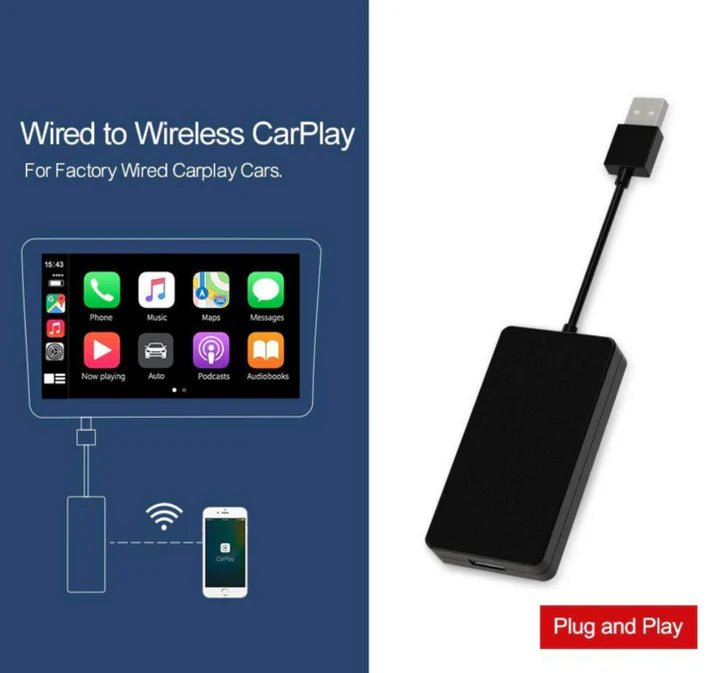 Adapter CarPlay i Android Auto Bezprzewodowy – Kompatybilny z Większością Samochodów 1