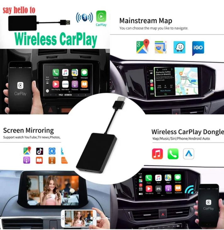 Adapter CarPlay i Android Auto Bezprzewodowy – Kompatybilny z Większością Samochodów 3