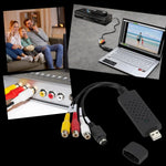 Adapter USB 2.0 do Przechwytywania Wideo – Konwersja VHS na Cyfrowy Format, Plug-and-Play 0