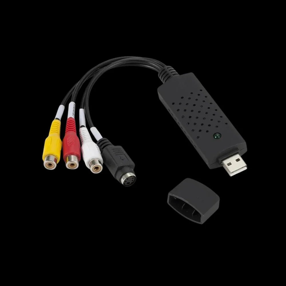 Adapter USB 2.0 do Przechwytywania Wideo – Konwersja VHS na Cyfrowy Format, Plug-and-Play 1