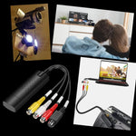 Adapter USB 2.0 do Przechwytywania Wideo – Konwersja VHS na Cyfrowy Format, Plug-and-Play 4