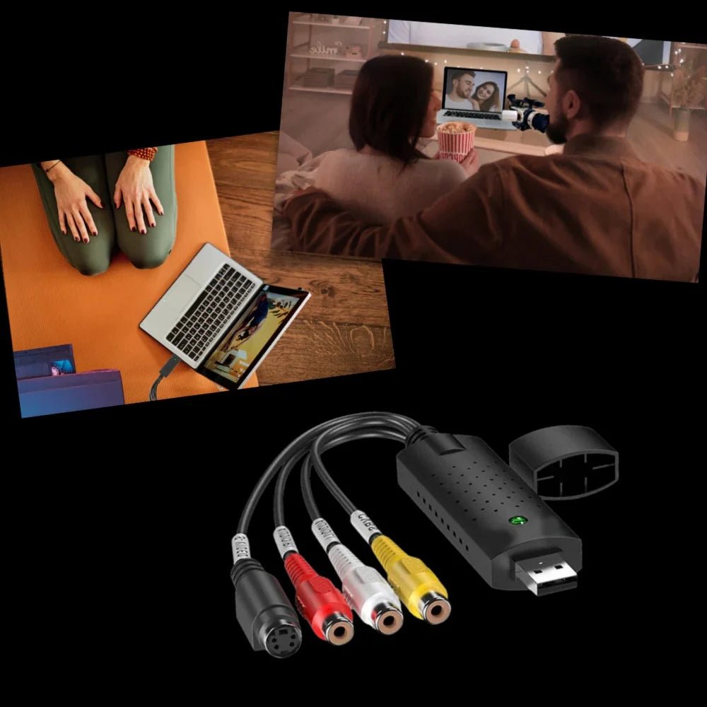 Adapter USB 2.0 do Przechwytywania Wideo – Konwersja VHS na Cyfrowy Format, Plug-and-Play 6