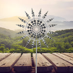 Antykorozyjny Wiatrak Ogrodowy Kinetyczny 151 cm - Elegancka Dekoracja Do Ogrodu 3