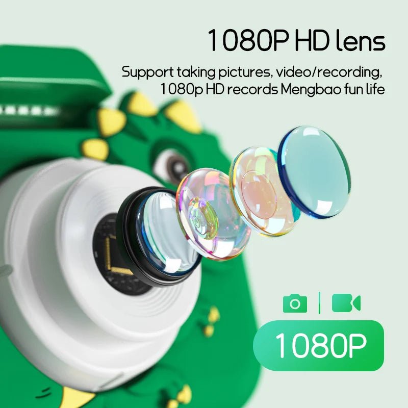 Aparat Cyfrowy dla Dzieci z Podwójną Kamerą 30MP i Kartą 32GB – Nagrywanie wideo 1080p HD 2