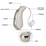 Aparat Słuchowy Bluetooth 2 w 1 z USB - Wysoka Jakość Dźwięku i Komfort 2