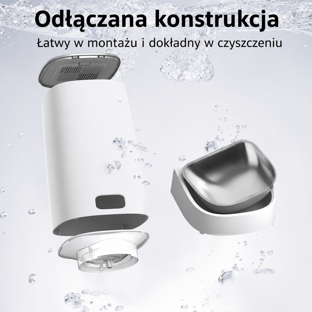 Automatyczny Karmnik Dla Kota z Aplikacją – Duża Pojemność 4 L, Monitorowanie przez WiFi