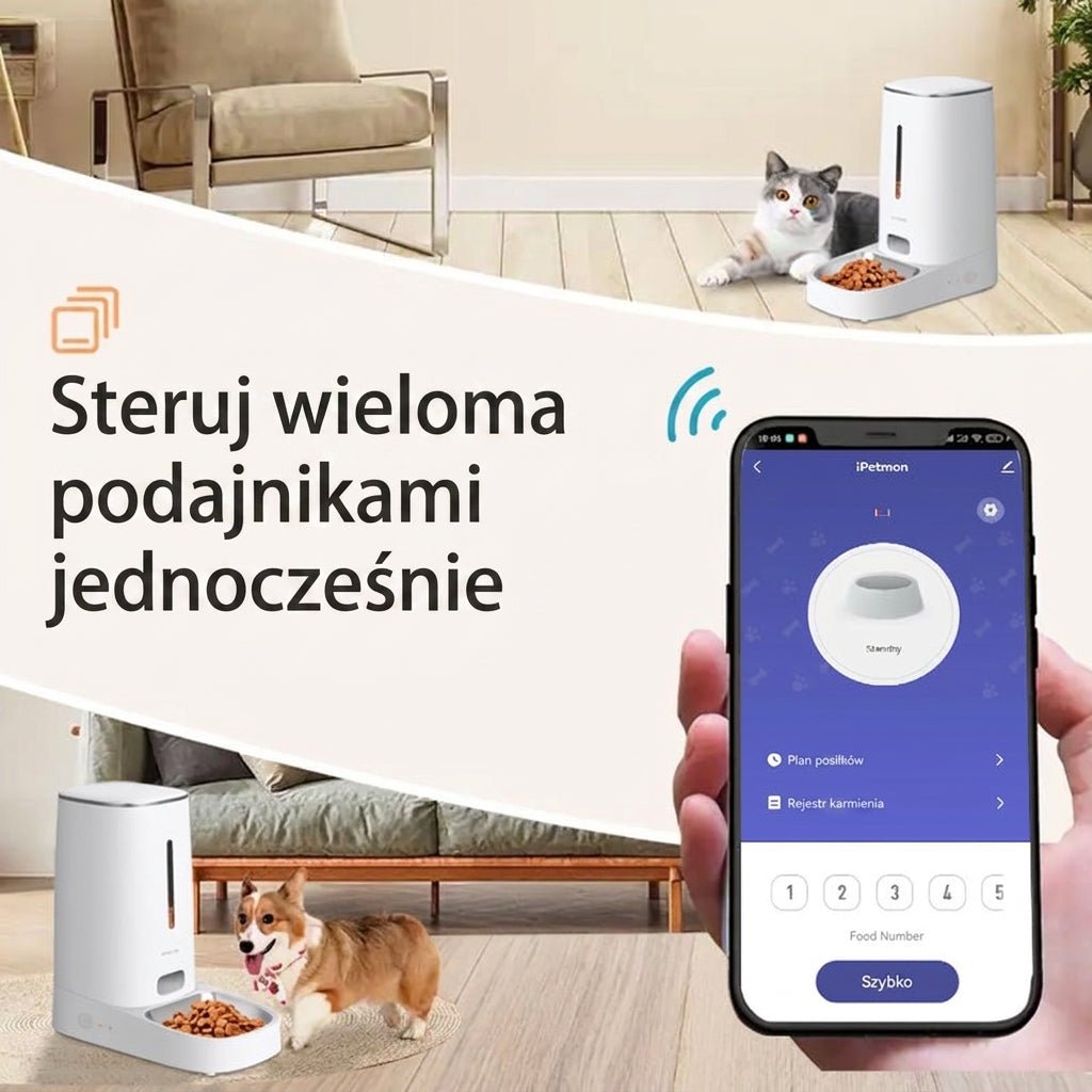 Automatyczny Karmnik dla Kota z WiFi – Programowanie Posiłków i Powiadomienia przez Aplikację 7
