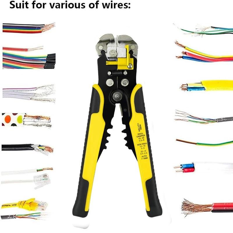 Automatyczny Ściągacz Izolacji i Obcinacz Kabli – 3 w 1, Ergonomiczny, Stal Węglowa 6
