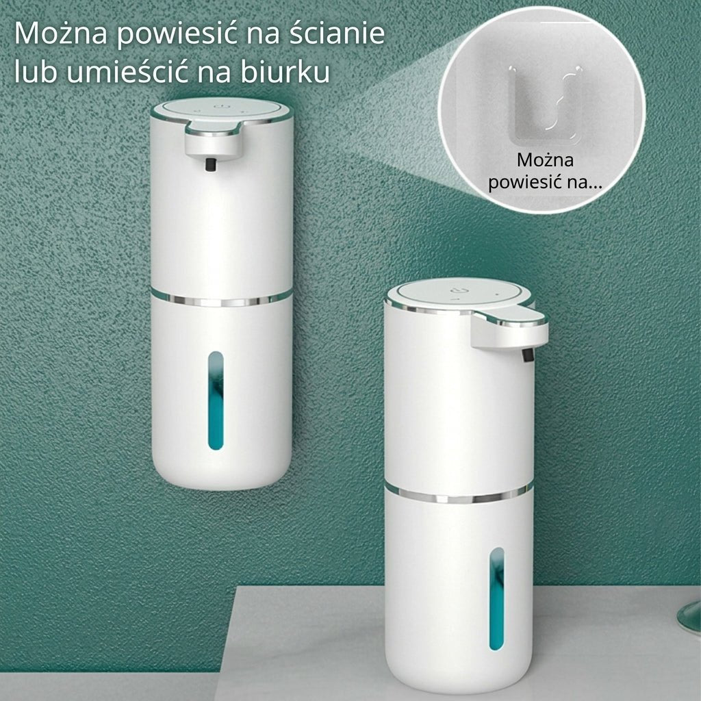 Bezdotykowy Dozownik Do Mydła USB – Automatyczny, Wodoodporny, Pojemność 380 ml 8