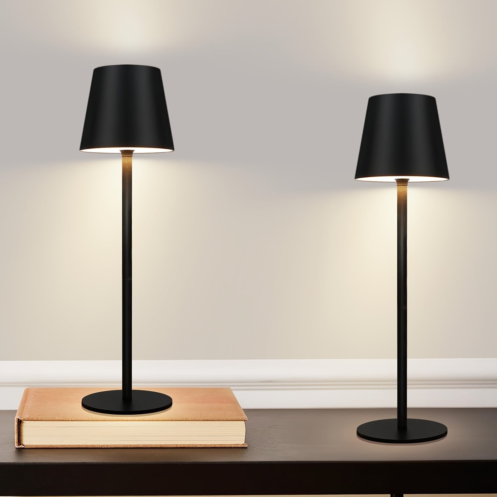 Bezprzewodowa Lampa Stołowa LED Dotykowa - Zestaw 2 Sztuk z Ładowaniem