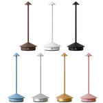 Bezprzewodowa Lampa Stołowa LED z Regulacją Jasności - Wodoodporna Lampka Nocna do Salonów 0