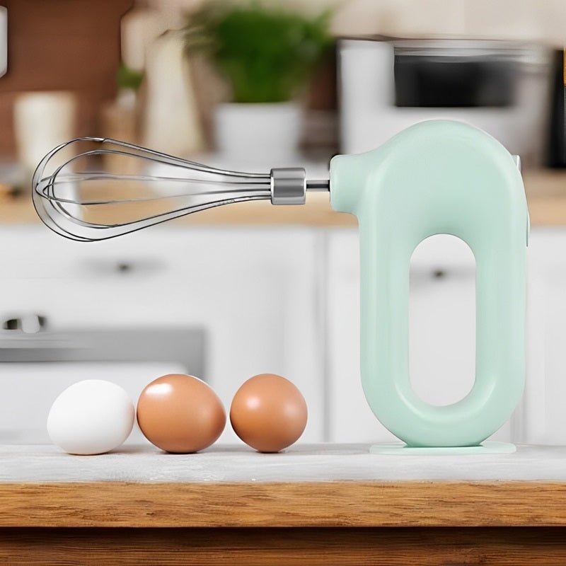 Bezprzewodowy Mikser Ręczny 4-Biegowy z Szybkim Ładowaniem i Stalowymi Nasadkami 0