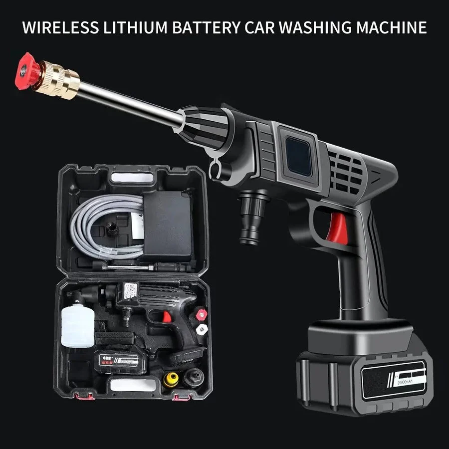 Bezprzewodowy Pistolet Natryskowy Wysokociśnieniowy do Malowania z Dyszą Miedzianą 6