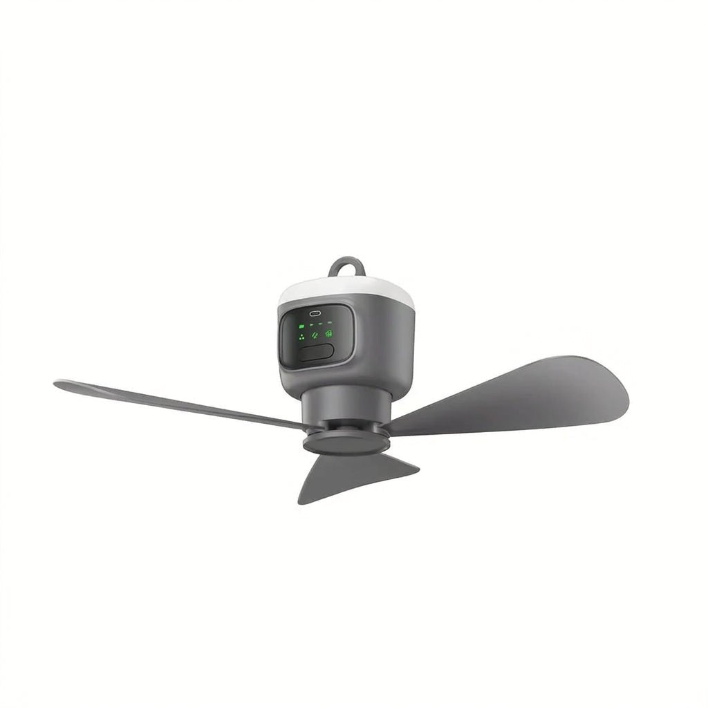Bezprzewodowy Wentylator z Pilotem – 30 Godzin Pracy, 3 Tryby Wiatru, Oświetlenie 360° 2