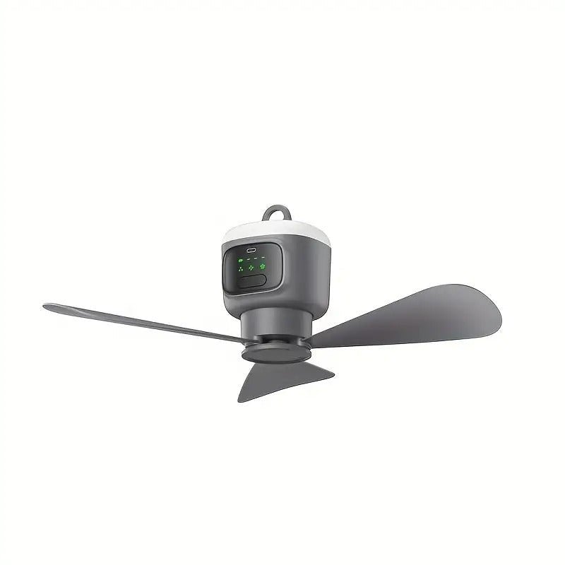 Bezprzewodowy Wentylator z Pilotem – 30 Godzin Pracy, 3 Tryby Wiatru, Oświetlenie 360° 7