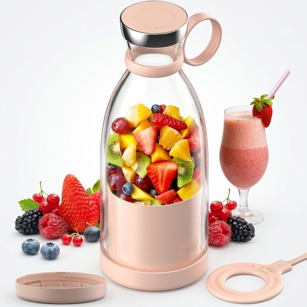 Blender Elektryczny 350 ml z Funkcją Samooczyszczania – Przenośny do Koktajli i Soków 1
