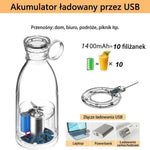 Blender Elektryczny 350 ml z Funkcją Samooczyszczania – Przenośny do Koktajli i Soków 7