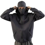 Bluza Z Kapturem i Kominiarką Unisex Na Zimę – Pełny Zamek i Ochrona Przed Wiatrem 6