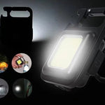 Brelok z Latarką COB LED 1800 Lumenów – Przenośny z Otwieraczem do Butelek, 4 Tryby Świecenia 0