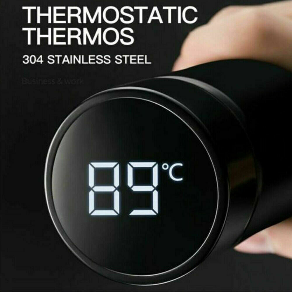 Butelka Termosowa 500 ml ze Stali Nierdzewnej z Wyświetlaczem LED – Utrzymanie Ciepła do 12h, Zimna do 24h 5