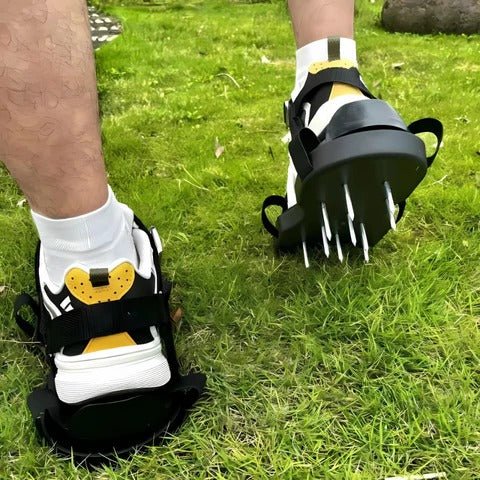 Buty do Aeracji Trawnika z Kolcami – Regulowane, Uniwersalne Do Pielęgnacji Trawy 2