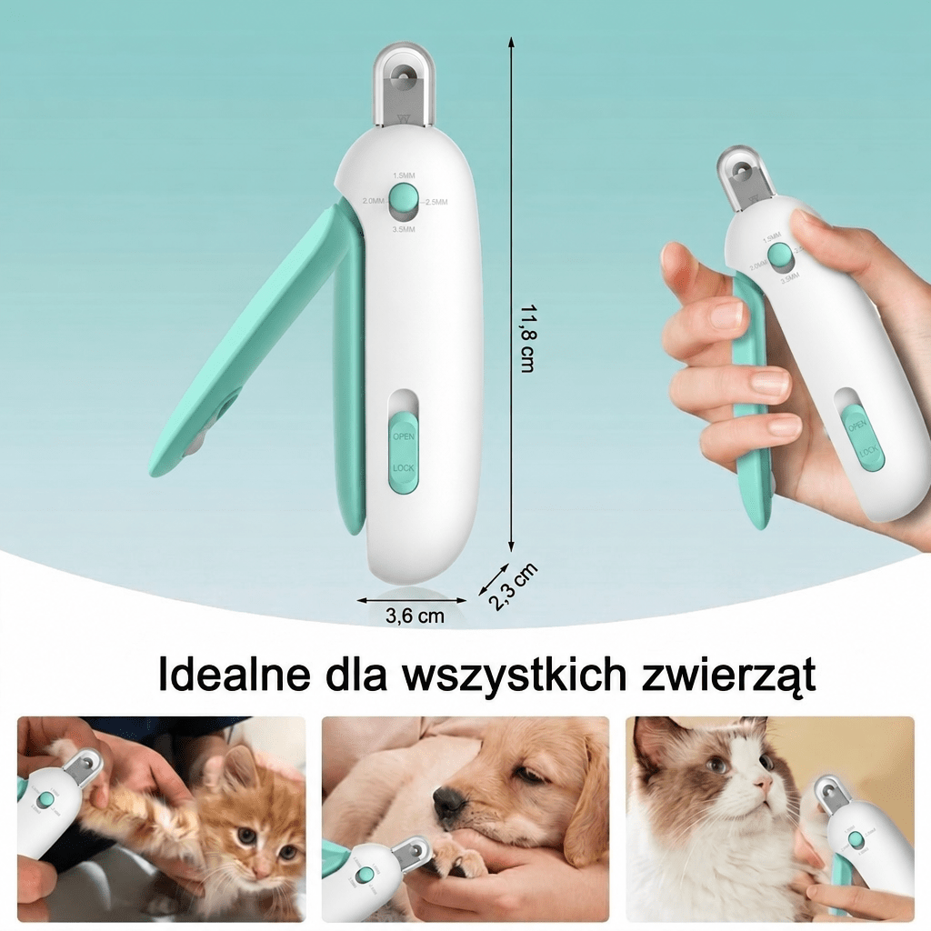 Cążki do Paznokci dla Kota – Regulowana Głębokość, Stal Nierdzewna, Bezpieczeństwo 4