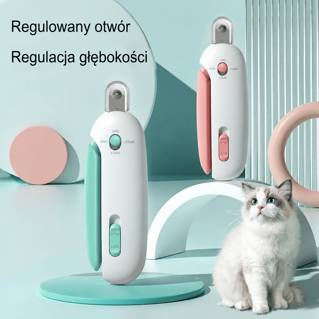 Cążki do Paznokci dla Kota – Regulowana Głębokość, Stal Nierdzewna, Bezpieczeństwo 6