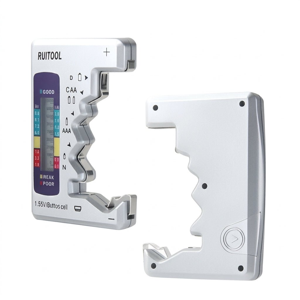 Cyfrowy Tester Baterii Uniwersalny z Wyświetlaczem LCD – Do AA, AAA, C, D, 9V 11