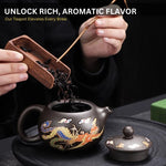 Czajniczek Do Herbaty Z Motywem Smoka I Feniksa - Zmieniający Kolor, Ceramiczny 2