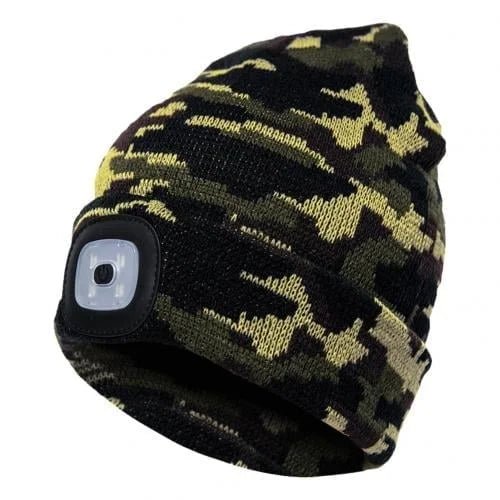 Czapka Beanie z Lampką LED – Wodoodporna, Regulowana Jasność, Idealna na Zewnątrz 1