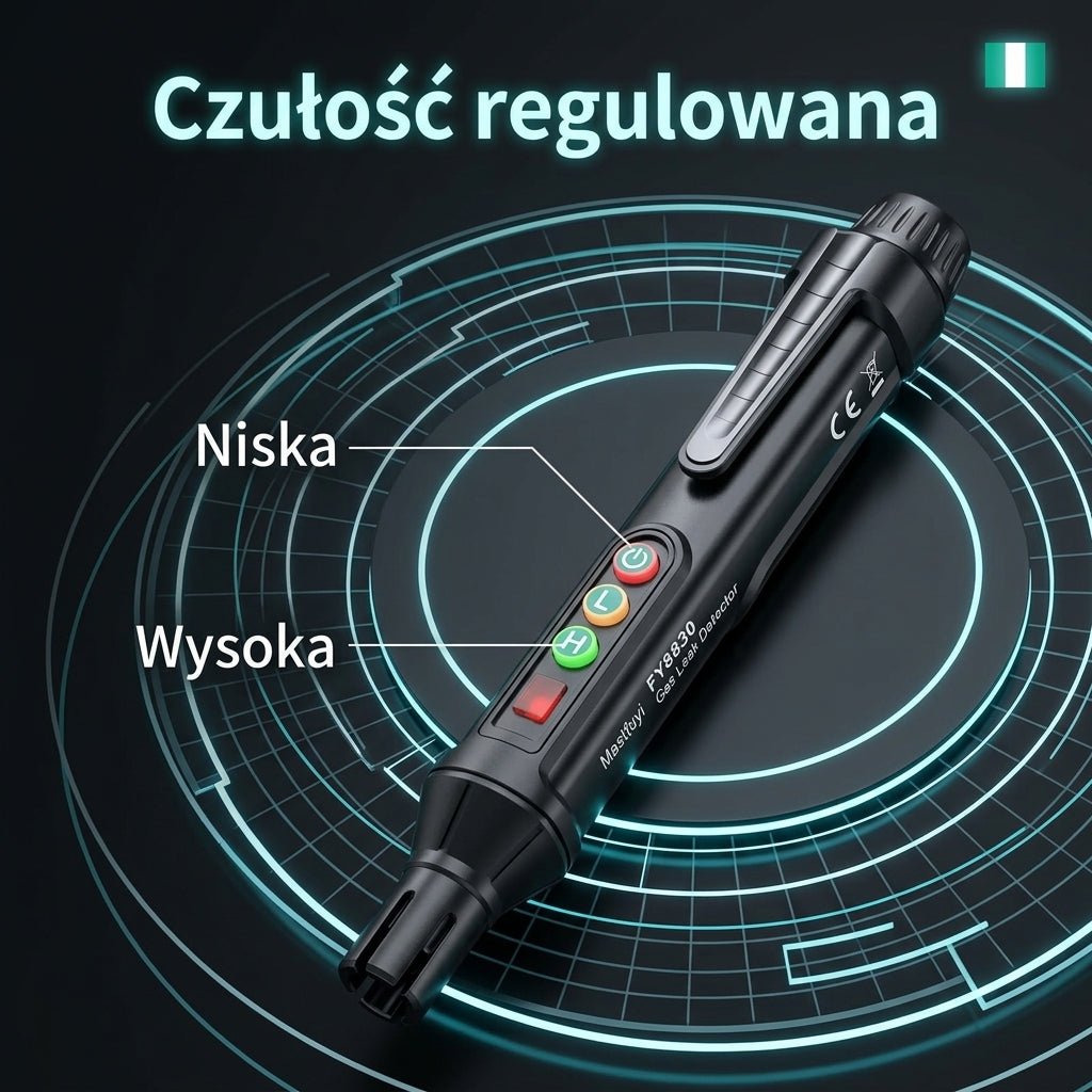 Czujnik Gazu Ziemnego z Regulacją Wykrywania – Alarm Dźwiękowy i Świetlny do Domu 5
