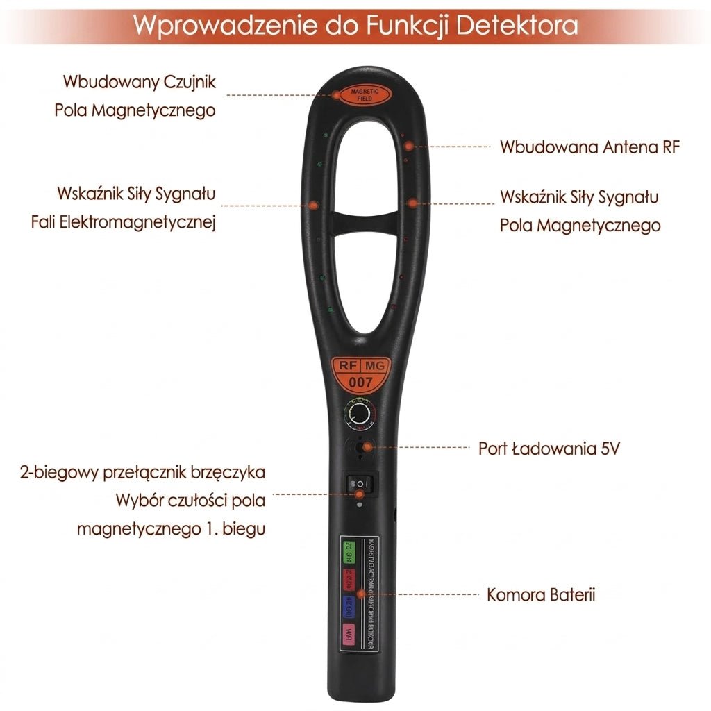 Detektor GPS I Podsłuchów z Wydłużonym Zasięgiem – Wykrywanie Urządzeń Podsłuchowych, Przenośny 3
