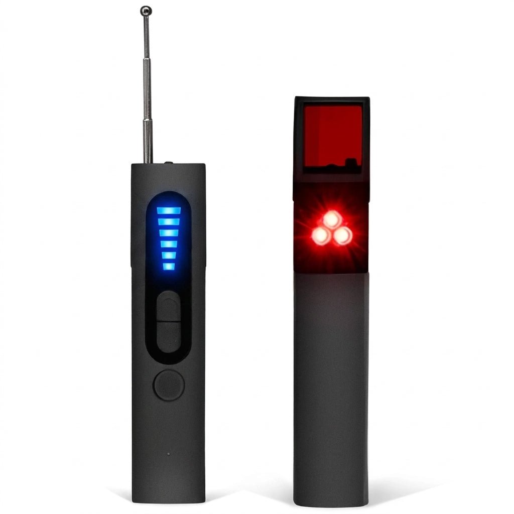 Detektor Ukrytej Kamery 4w1 z Wykrywaniem RF i GPS – Kompaktowy, Przenośny, z Latarką 2
