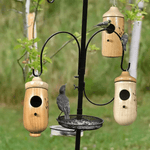 Domek dla Kolibrów z Żywicy – Ozdoba do Ogrodu, Kompaktowy Rozmiar 8x8x15 cm 8