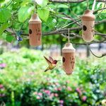 Domek dla Kolibrów z Żywicy – Ozdoba do Ogrodu, Kompaktowy Rozmiar 8x8x15 cm 9