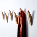 Drewniany Wieszak Na Ubrania Na Ścianę - Stylowy Wieszak Na Kurtki I Płaszcze 1