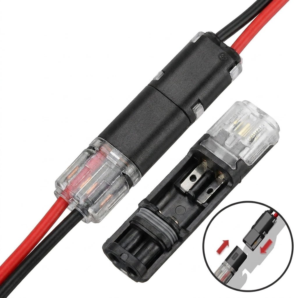 Dwuprzewodowe Złącze Elektryczne z Blokadą do Przewodów 0,08–2,5 mm² – Wielokrotnego Użytku, 100 Sztuk 2