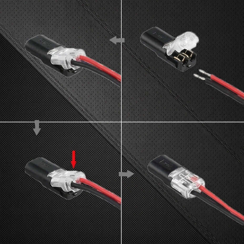 Dwuprzewodowe Złącze Elektryczne z Blokadą do Przewodów 0,08–2,5 mm² – Wielokrotnego Użytku, 100 Sztuk 9