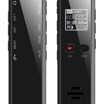 Dyktafon Cyfrowy z Automatycznym Nagrywaniem – 16 GB Pamięci, Przenośny z Ładowaniem USB 0