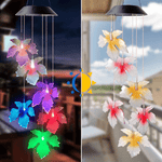 Dzwonki Wietrzne LED Zasilane Energii Słonecznej – Kolorowe do Ogrodu, Wodoodporne, 65 cm 0