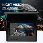 Echosonda Wędkarska z Kamerą i 4,3-Calowym Monitorem LCD – Widzenie Nocne, Wzmocniony Kabel 98m 2