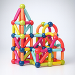 Edukacyjny Zestaw Klocków Magnetycznych dla Dzieci - Kreatywna Zabawa 3D 3