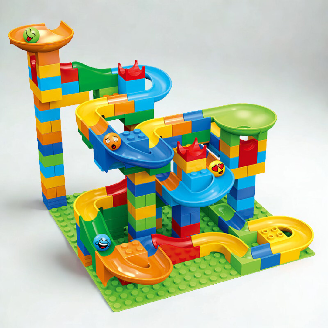 Edukacyjny Zestaw Klocków Marble Run - Kreatywne Budowanie Torów dla Dzieci 1